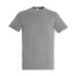 A grey SOLS Imperial Adult T-Shirt with short sleeves and a crew neck, featuring a logo.