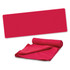 A vibrant red cooling towel and rolled towel, both designed for leisure and outdoor activities.