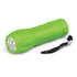 A green torch with a textured grip and a strap, featuring a LED light at the front.