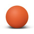 An orange Hi-Bounce Ball with a smooth surface and a rounded shape. It features a simple logo.