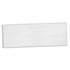 A full colour bar towel in white, rectangular shape, featuring a simple design with a logo.