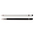A set of two Mirage Aluminium Inkless Pens in black and white, featuring a sleek design and a transparent cap.