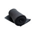 A rolled black Polar Blanket, designed for leisure and outdoor use.
