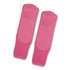 Fluffy Grip Socks in a gradient of pink shades, featuring a soft texture and a logo on one sock.
