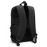 A black Kaden Soft Touch Backpack with padded straps and a mesh back for comfort. It features a logo on the exterior.