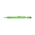 A green Elara Spinner Pen with a textured grip and chrome accents, featuring a logo on the barrel.