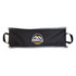 A black storage bag with grey trim and a circular logo featuring a mountain design. It has handles on both sides.