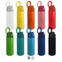 A range of Spyro Vacuum Bottles in various colours, including white, yellow, orange, pink, red, green, blue, and black. Each has a lid and a carrying loop.