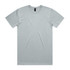 A light green t-shirt with short sleeves and a round neckline. It features a label and is plain without graphics.