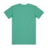A mint green t-shirt, featuring a plain back design and a subtle logo at the neck.