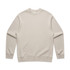 A cream-coloured jumper with long sleeves and a crew neckline, featuring a brand logo.