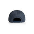 A dark grey cap featuring a snapback closure and a logo on the back.