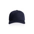 A navy blue Class Five Panel Cap featuring a structured design and a logo on the front.