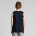 A navy youth tank top viewed from the back, featuring a simple design and no visible logos.