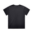 A black t-shirt featuring a plain back design. The shirt has a standard fit and short sleeves.