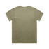 An olive green t-shirt with a classic cut, featuring a plain back and no visible designs or logos.