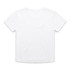 A plain white short-sleeved baby tee with a smooth back and no visible branding.