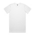 A white Classic Plus Tee [+5cm] t-shirt with a round neck and short sleeves, featuring a logo at the neck.