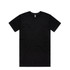 A black t-shirt with a classic crew neck design. It features a standard fit and includes a logo.