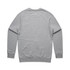 A grey jumper with long sleeves and a ribbed hem. It features a plain design with no visible branding.