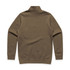 A brown half zip crew jumper with no visible design details or logos on the back.