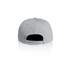 A light grey cap with a snapback closure and a plain design, featuring a logo on the back.