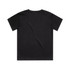 A black kids' classic tee featuring short sleeves and a simple design. It has a logo on the back.