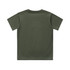 A green kids' classic tee with short sleeves and a round neckline, featuring a single logo on the back.