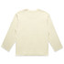 A light cream long-sleeve tee with a simple design and a small logo on the back.