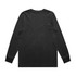 A black long-sleeve T-shirt with a simple design and no visible branding or text on the back.