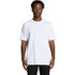 A white Staple Raglan Tee with short sleeves, featuring a logo on the front.