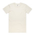 A plain cream t-shirt with short sleeves and a crew neckline, featuring a small logo.