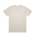 A beige Classic Minus Tee [-5cm] t-shirt with a round neckline and short sleeves, featuring a logo.