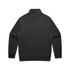 A relaxed, faded half-zip jacket in black with a collar and long sleeves, featuring a simple back design.