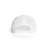 A white Mesh Trucker Cap featuring a mesh back and an adjustable strap.