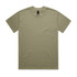 A khaki Heavy Tee featuring a crew neck and a plain design. It has a logo tag on the inside neck.