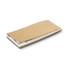 A watercolour bookmark pad featuring a thick brown cover with multiple white pages inside. It has a logo on the front.