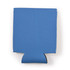 A drink bottle insulator in a solid blue color, designed to keep beverages cold.
