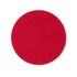 A round, red silicone jar opener with a smooth surface and no visible branding.