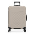 A beige Rollink Flex 360 Spinner Suitcase 26" with a textured pattern and a retractable handle.
