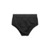 A pair of black Y-Front Briefs with a smooth finish and an elastic waistband. The product features a logo.