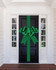 Satin Settlement Door Bow- New Green