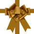 Golden brown custom door bow for luxury gift presentation, promotional styling, and branded displays
