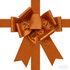 Copper bronze custom door bow with satin ribbon for premium gifts, events and branded promotions