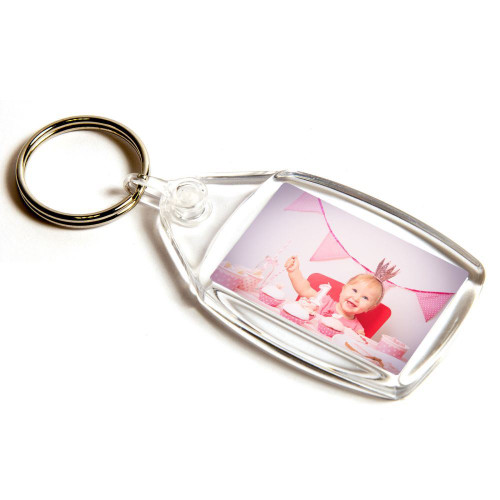 P502-CLEAR-50 - 35 x 24mm P502 Insert Keyring - Pack of 50
