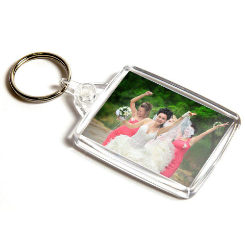 A502-CLEAR-50 - 45 x 35mm A502 Insert Keyring - Pack of 50