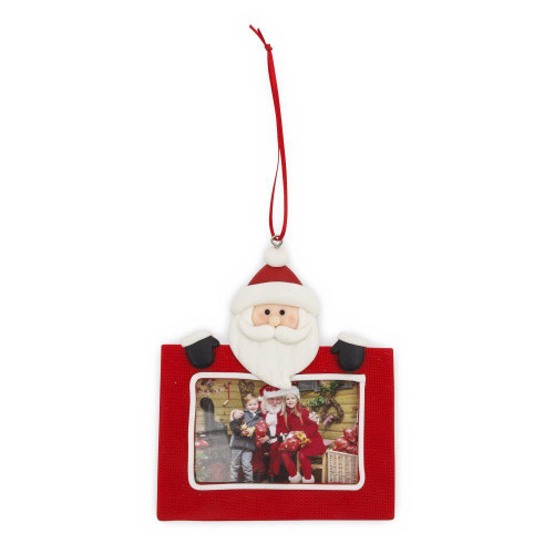 XORN2-SANTA-12 - Santa Christmas Tree Hanger Ornament 70 x 45mm - Pack of 12