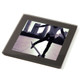 Black Glass Coaster 80mm Square Insert - Pack of 50