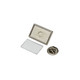 Silver Metal Pin Badge 21 x 13mm - Pack of 100