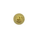 Gold Metal Pin Badge 17mm Round - Pack of 100